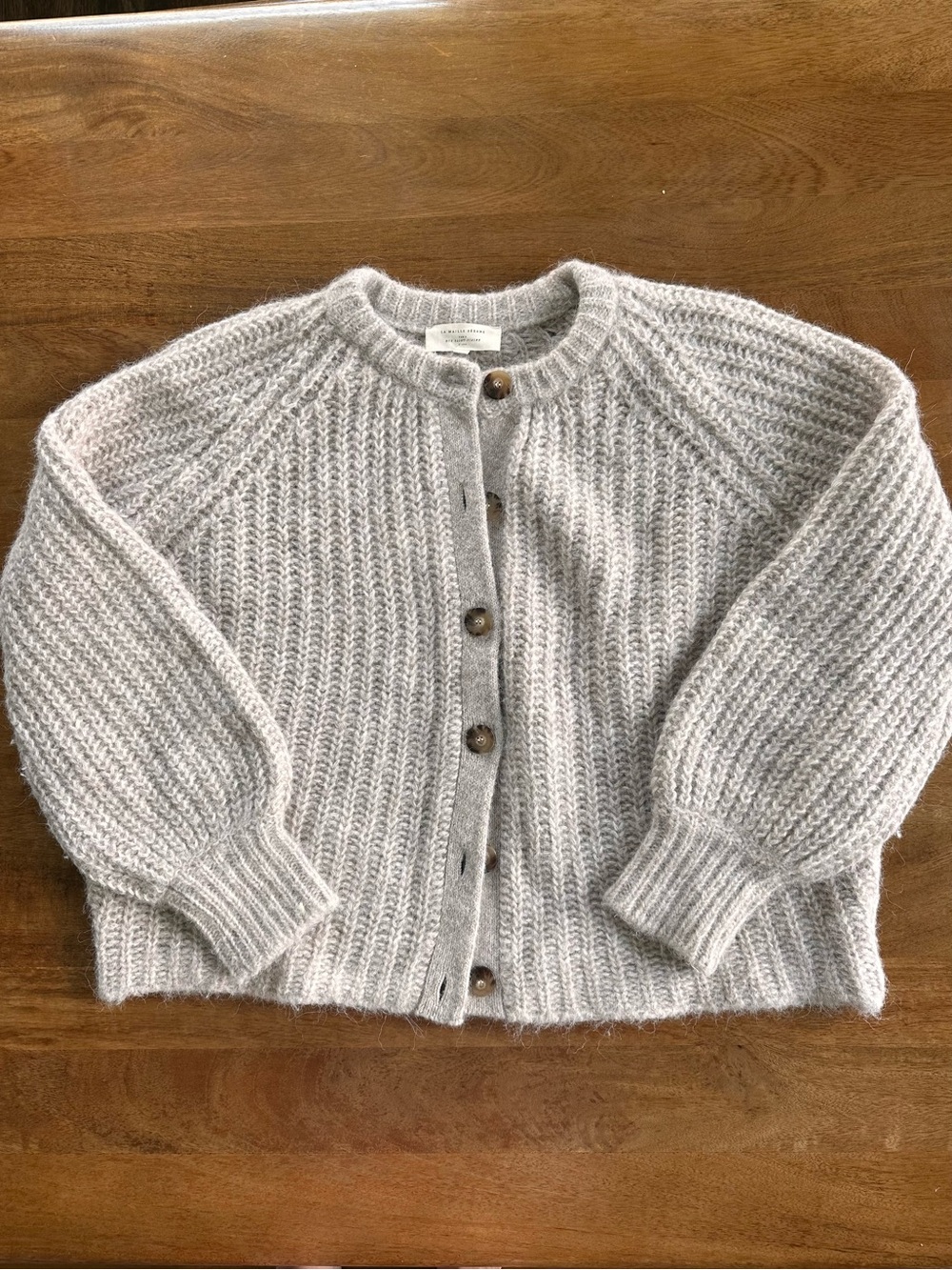 Sézane Emile Cardigan in light beige, size Small